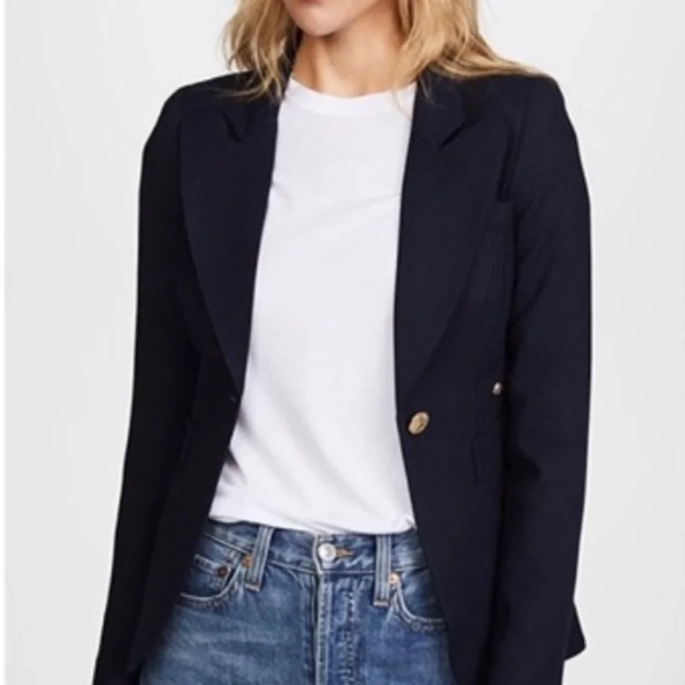 Smythe Classic Duchess Blazer in Navy ASO Kate Middleton - Picture 3 of 10